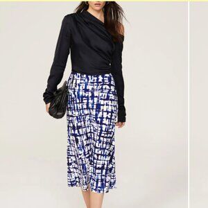 EUC Jason Wu x RTR Blue White Midi Skirt Size 2